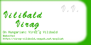 vilibald virag business card